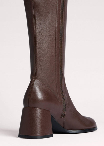 ME+EM Brown Knee-High Stretch Boot