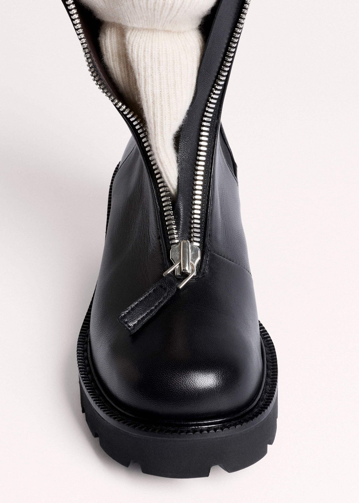 ME+EM Black Zip Front Boot