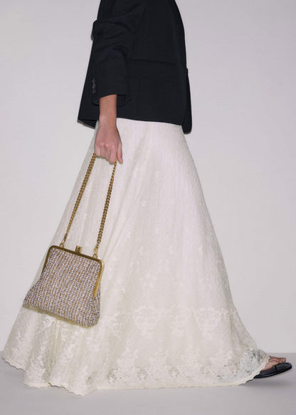 ME+EM Gold Tweed AM-PM Crossbody Bag