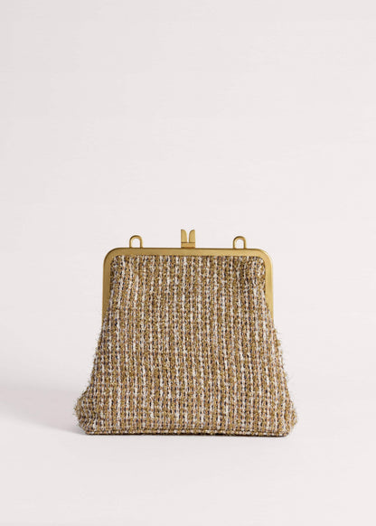 ME+EM Gold Tweed AM-PM Crossbody Bag