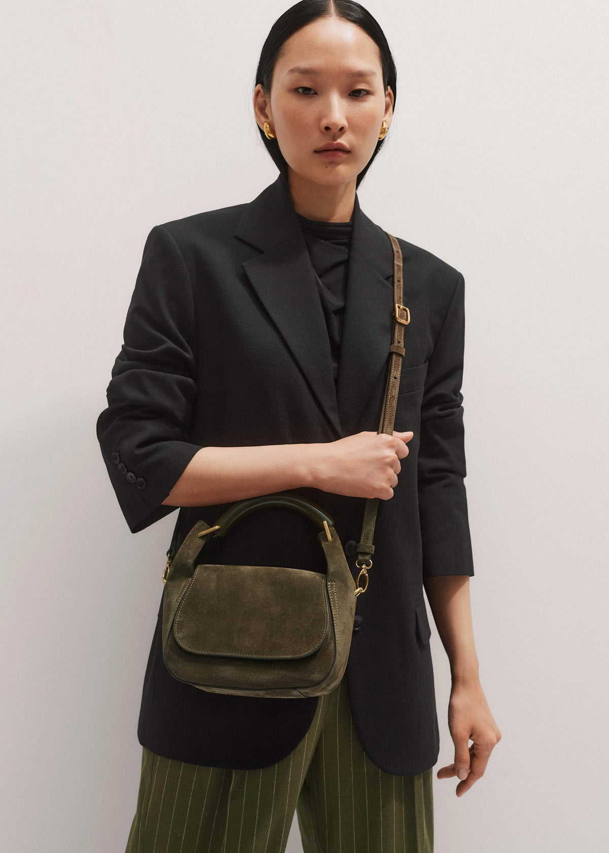 ME+EM Green Mini Resin Handle Bag