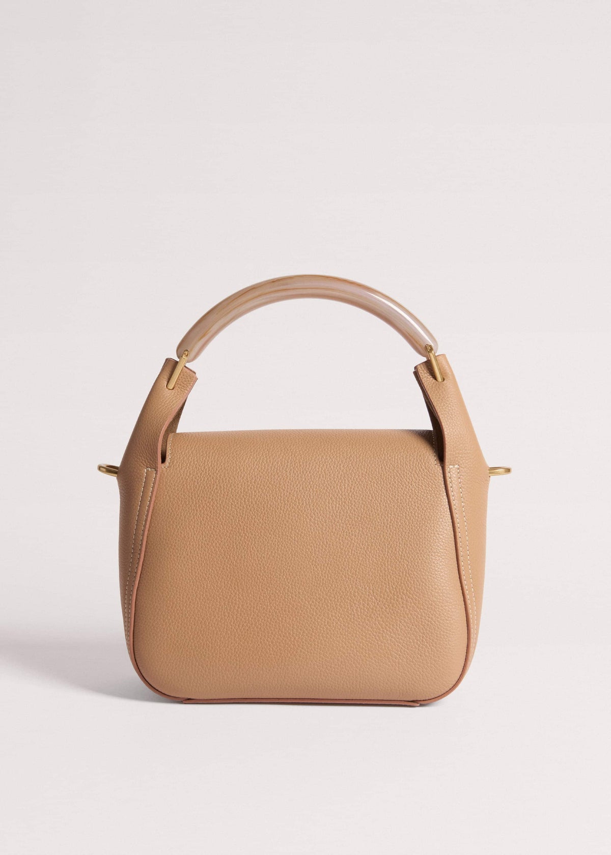 ME+EM Light Brown Resin Handle Crossbody Bag