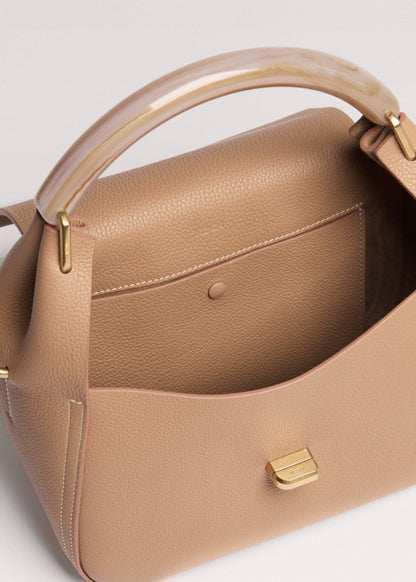 ME+EM Light Brown Resin Handle Crossbody Bag
