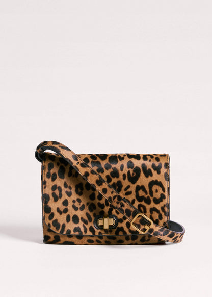 ME+EM Brown 2-Way Leopard Print Crossbody Bag