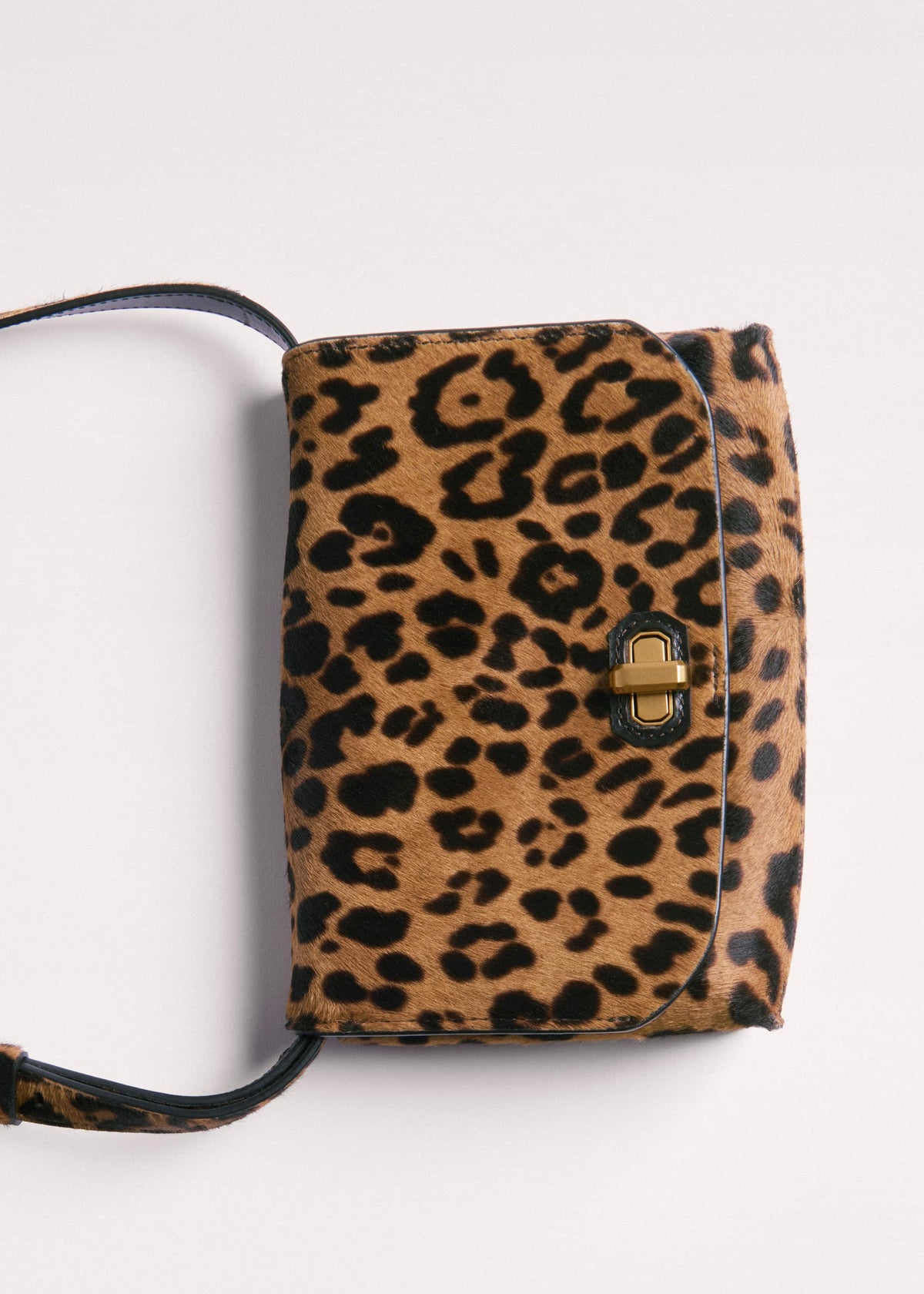 ME+EM Brown 2-Way Leopard Print Crossbody Bag
