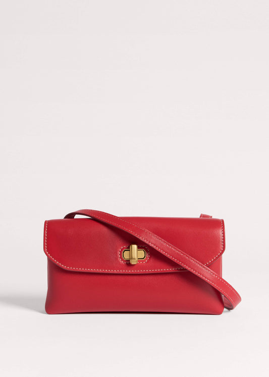 ME+EM Red Leather Small Pouch