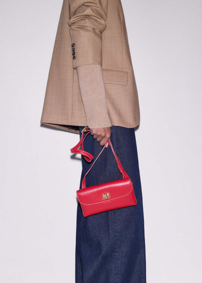 ME+EM Red Leather Small Pouch