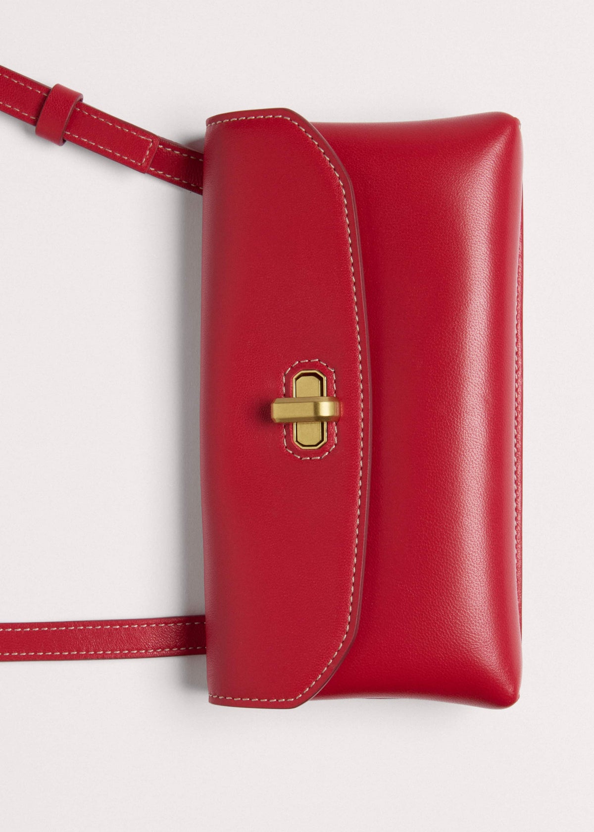ME+EM Red Leather Small Pouch