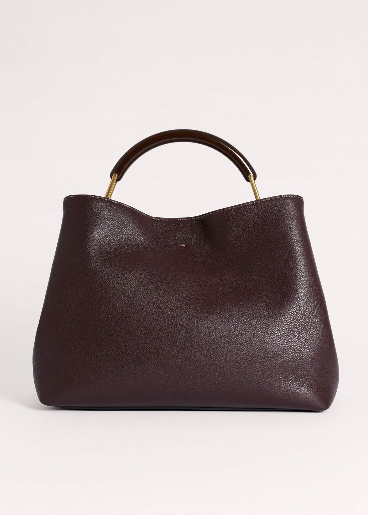 ME+EM Red Leather Soft Constructed Day Bag
