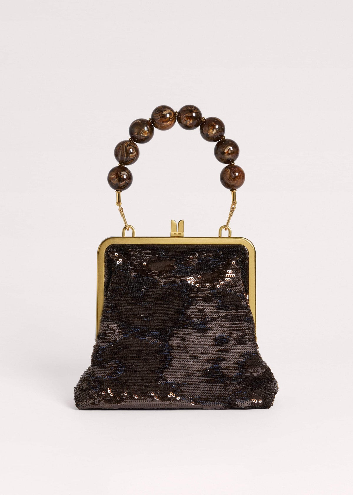 ME+EM Brown Sequin Evening Bag