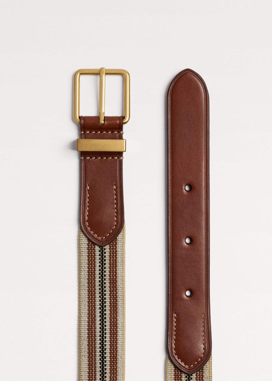 ME+EM Brown Elastic Stretch Belt