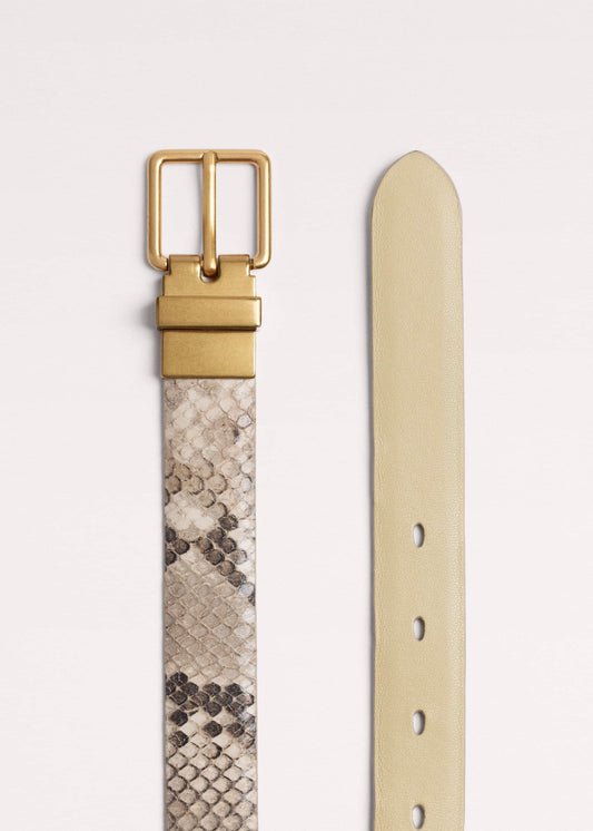 ME+EM Snake Print Reversible Belt