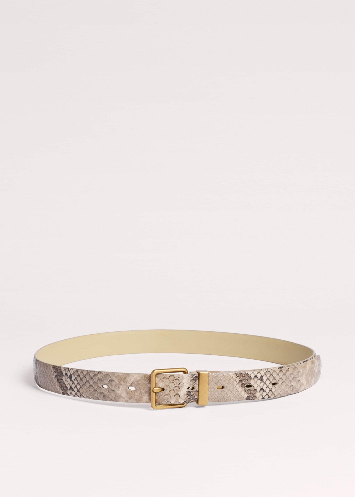 ME+EM Snake Print Reversible Belt