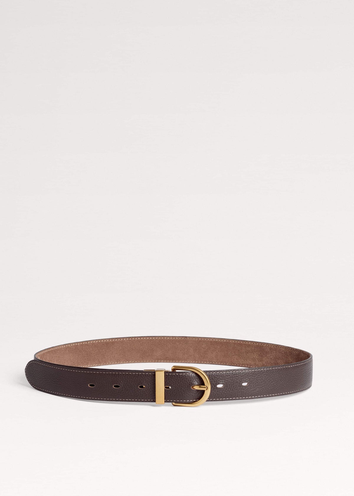 ME+EM Brown Classic Round Reversible Belt