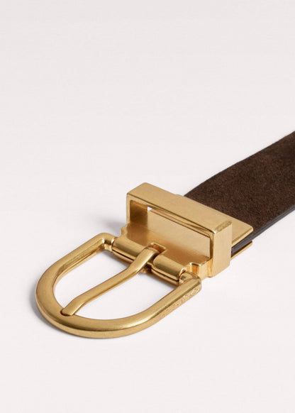 ME+EM Chocolate + Tan Reversible Belt
