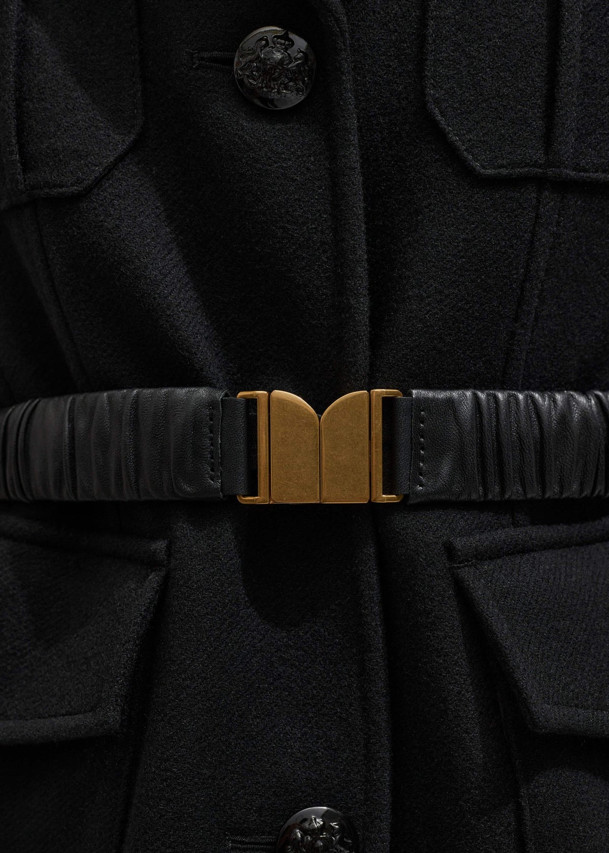 ME+EM Black Elasticated Belt