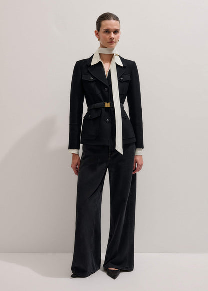 ME+EM Black Elasticated Belt
