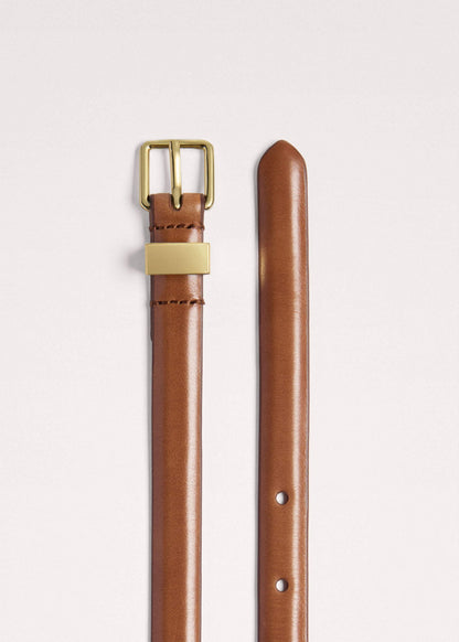 ME+EM Brown Skinny Belt