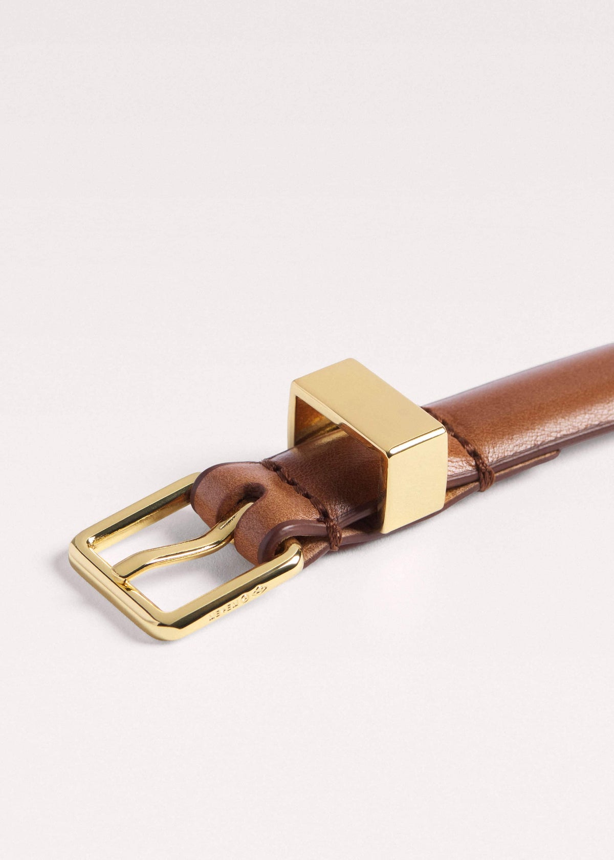 ME+EM Brown Skinny Belt