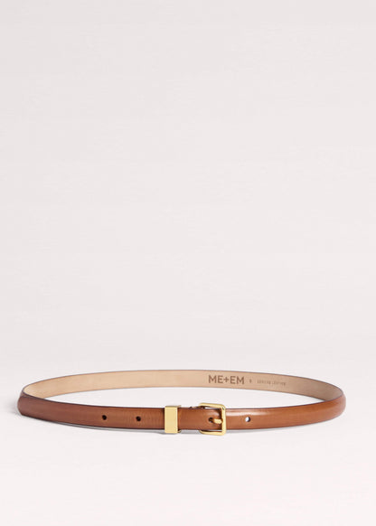 ME+EM Brown Skinny Belt