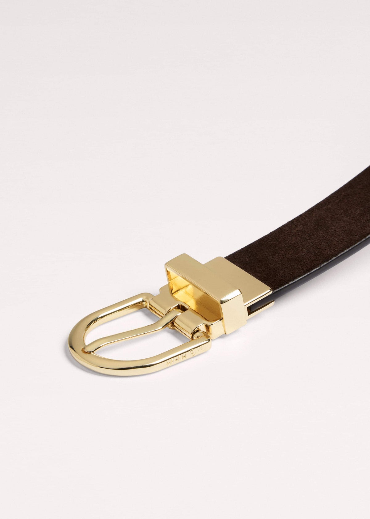 ME+EM Brown Eyelet Reversible Belt