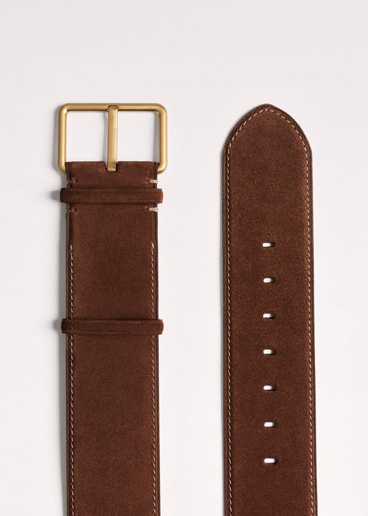 ME+EM Brown Extra Wide Waisted Belt
