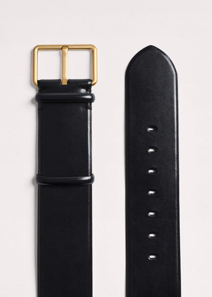 ME+EM Black Extra Wide Waisted Belt