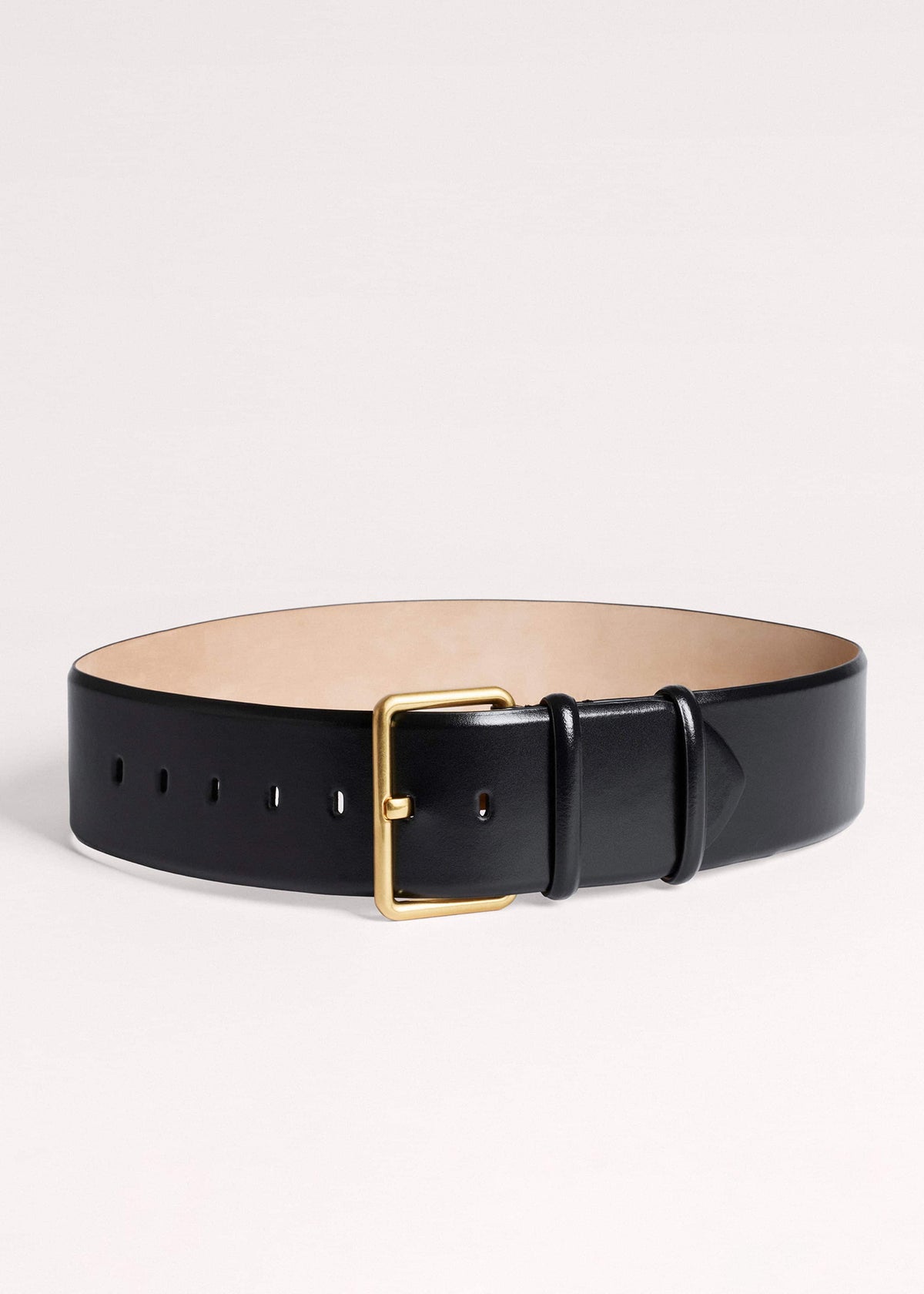 ME+EM Black Extra Wide Waisted Belt