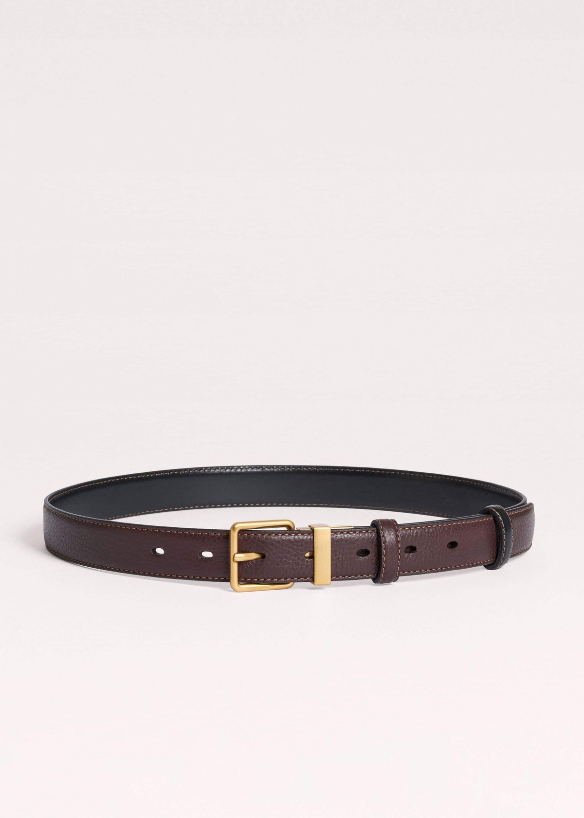 ME+EM Red Leather Reversible Belt