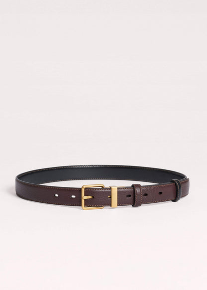 ME+EM Red Leather Reversible Belt