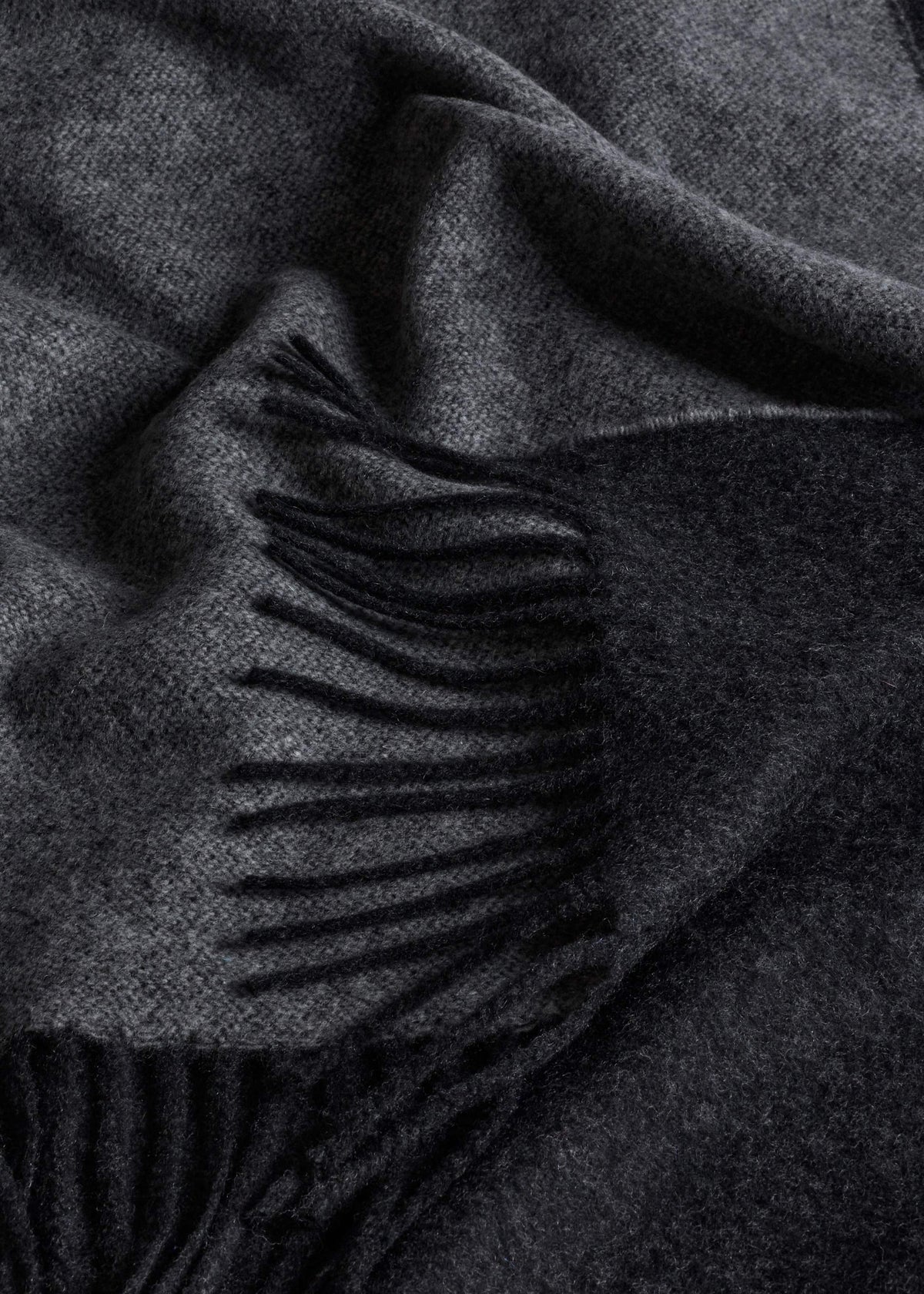 ME+EM Gray Cashmere Blend Travel Scarf