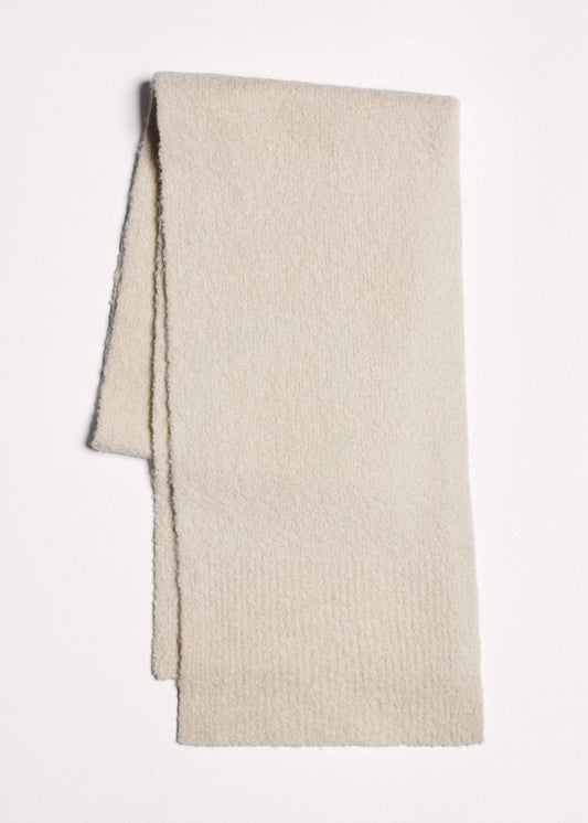 ME+EM Oatmeal Merino Wool Bouclé Knit Scarf