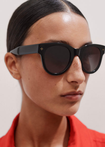 ME+EM Black D Frame Sunglasses