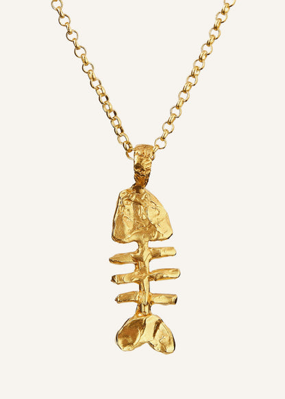 ME+EM Gold Silhouette Of Summer Necklace