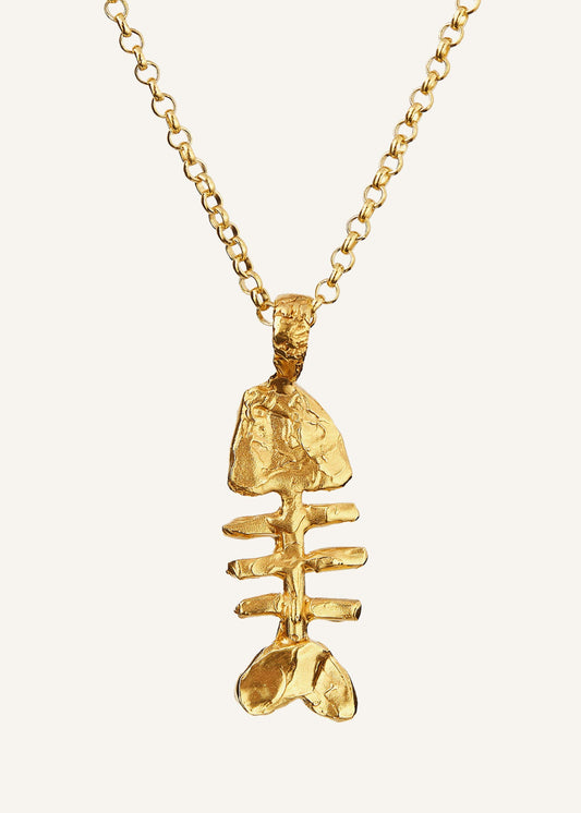 ME+EM Gold Silhouette Of Summer Necklace