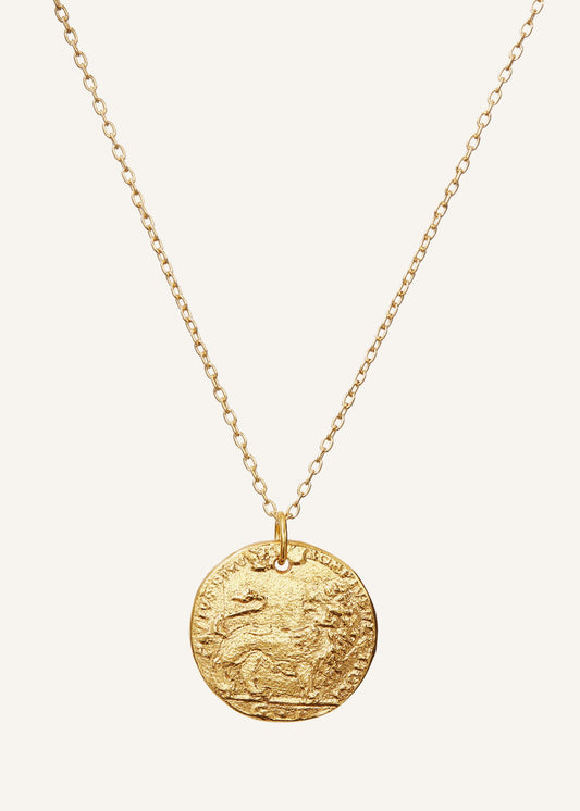 ME+EM Gold Medium Leone Necklace