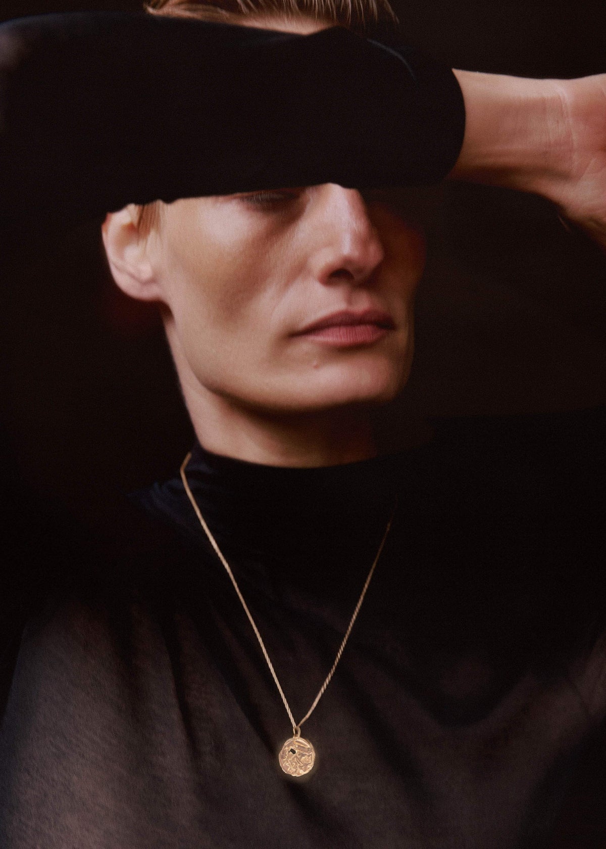 ME+EM Gold Aquarius Necklace