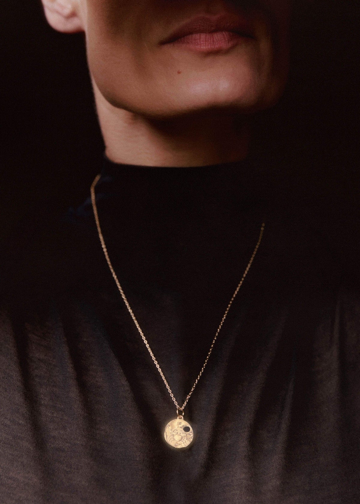 ME+EM Gold Cancer Necklace