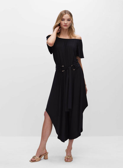 Women Off-the-Shoulder Jumpsuit Black | Melanie Lyne