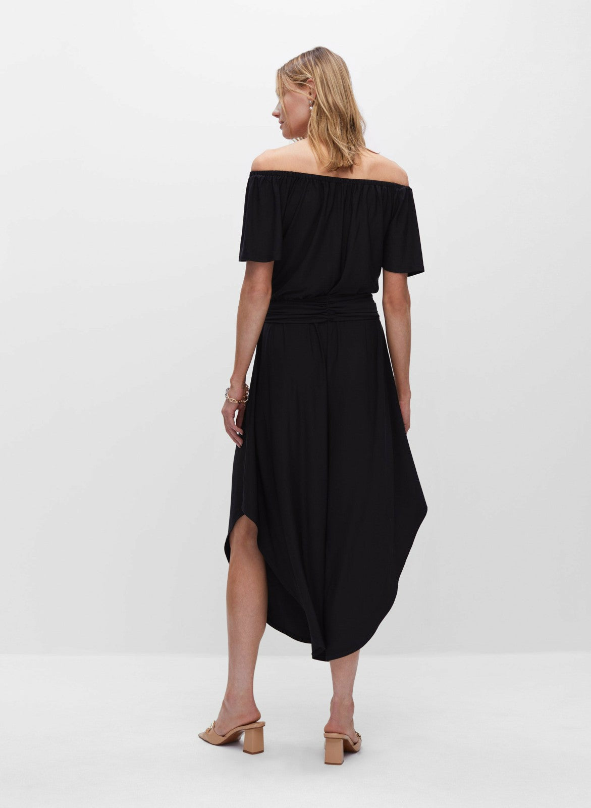 Women Off-the-Shoulder Jumpsuit Black | Melanie Lyne