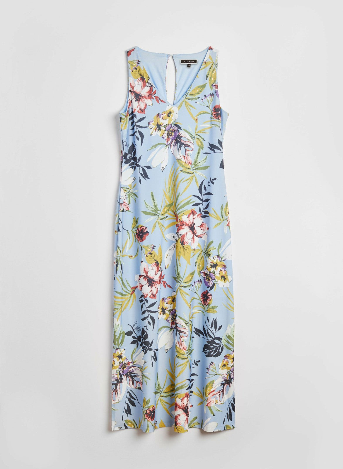 Women Floral Print Maxi Dress Blue Pattern | Melanie Lyne