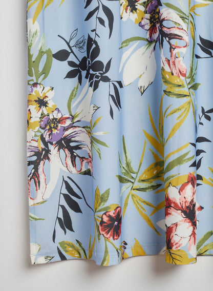 Women Floral Print Maxi Dress Blue Pattern | Melanie Lyne