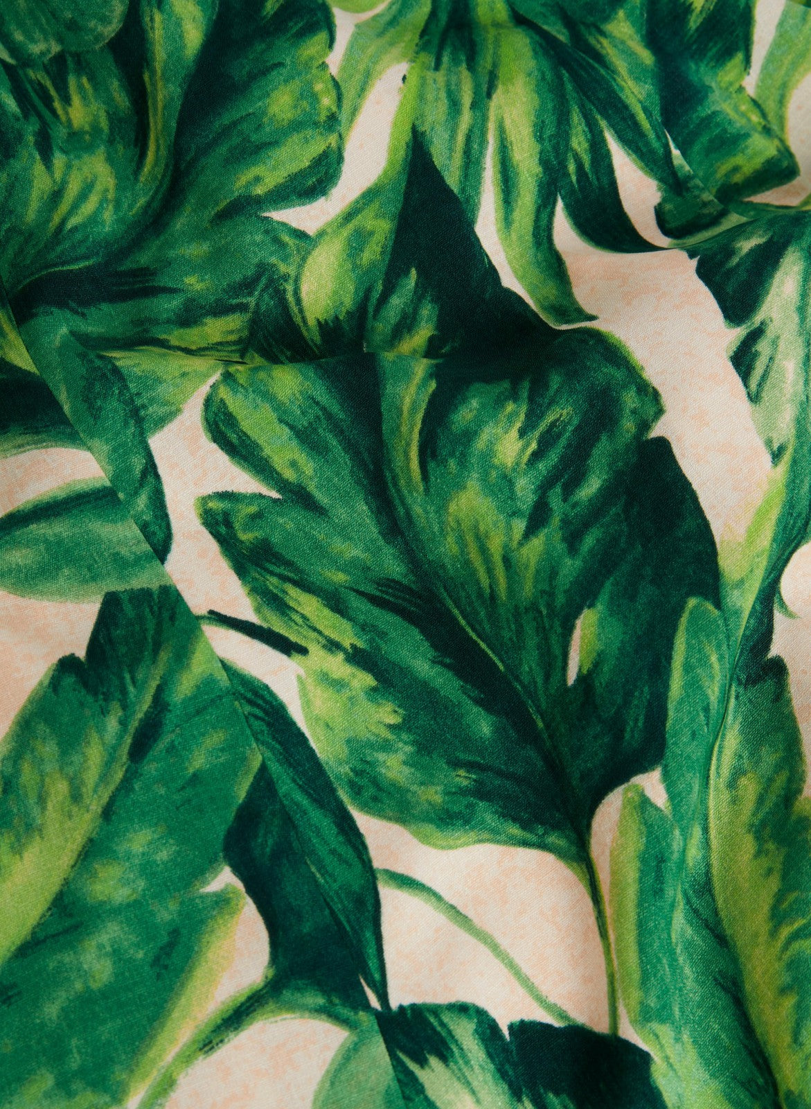 Women Leaf Print Halter Midi Dress Green Pattern | Melanie Lyne