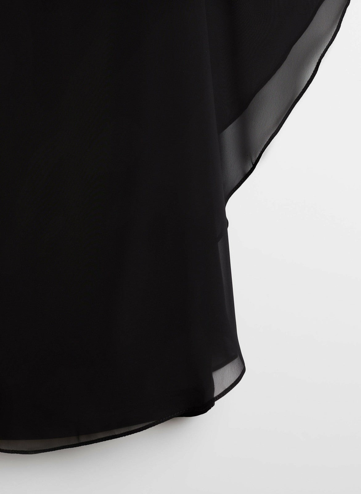 Women Embellished Chiffon Cape Dress Black | Melanie Lyne