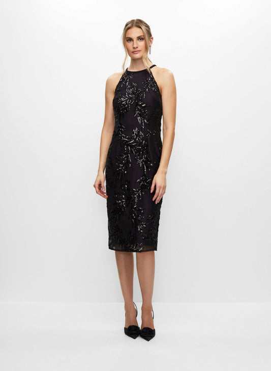 Women Alex Evenings - Embroidered Sequin Dress Plum | Melanie Lyne