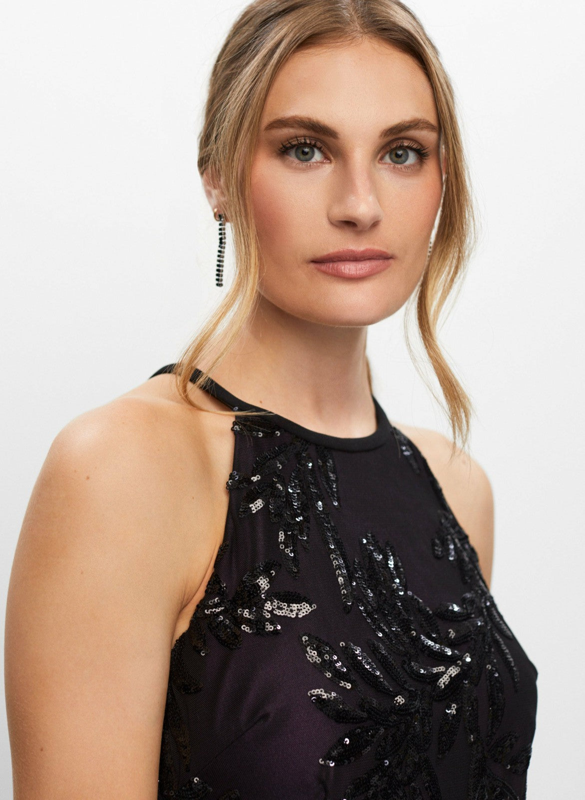 Women Alex Evenings - Embroidered Sequin Dress Plum | Melanie Lyne