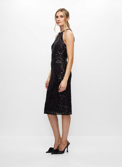 Women Alex Evenings - Embroidered Sequin Dress Plum | Melanie Lyne