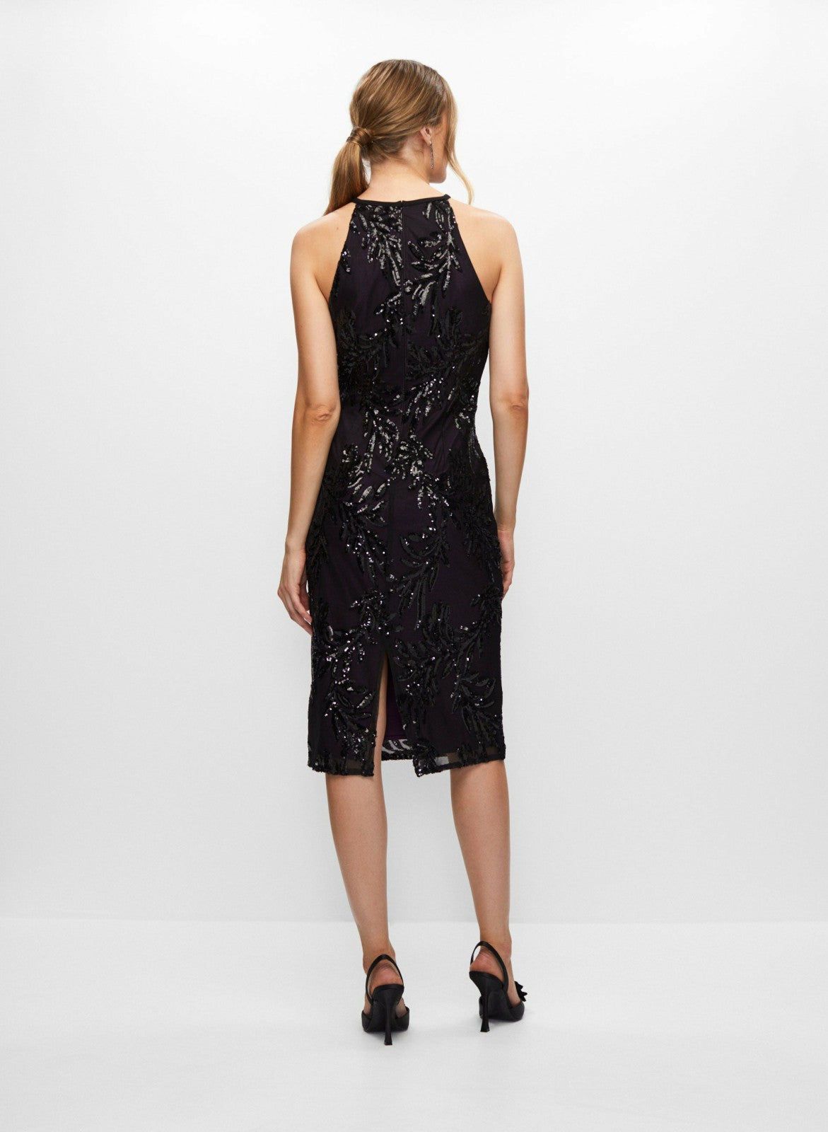 Women Alex Evenings - Embroidered Sequin Dress Plum | Melanie Lyne
