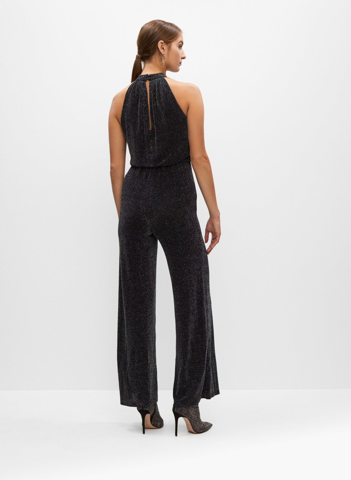 Women Glitter Jumpsuit Grey Fog | Melanie Lyne