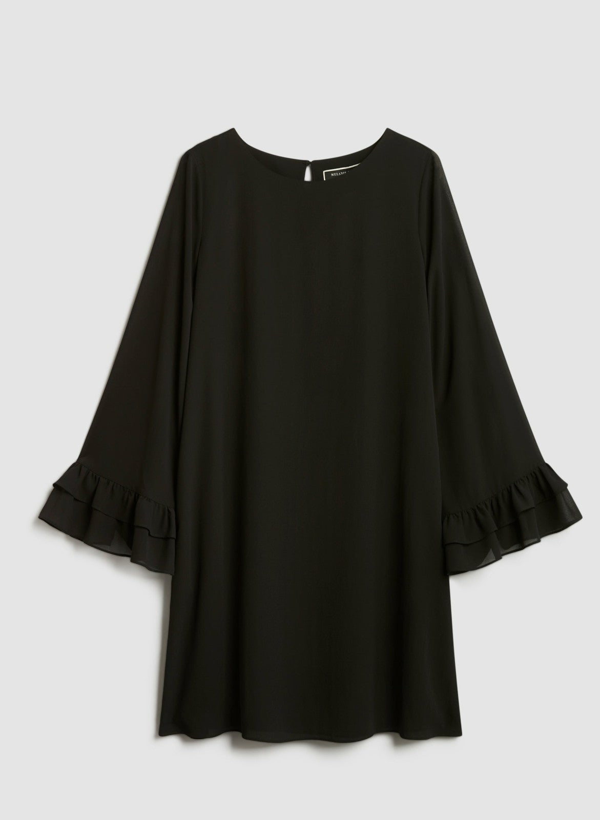 Women Bell Sleeve Cocktail Dress Black | Melanie Lyne